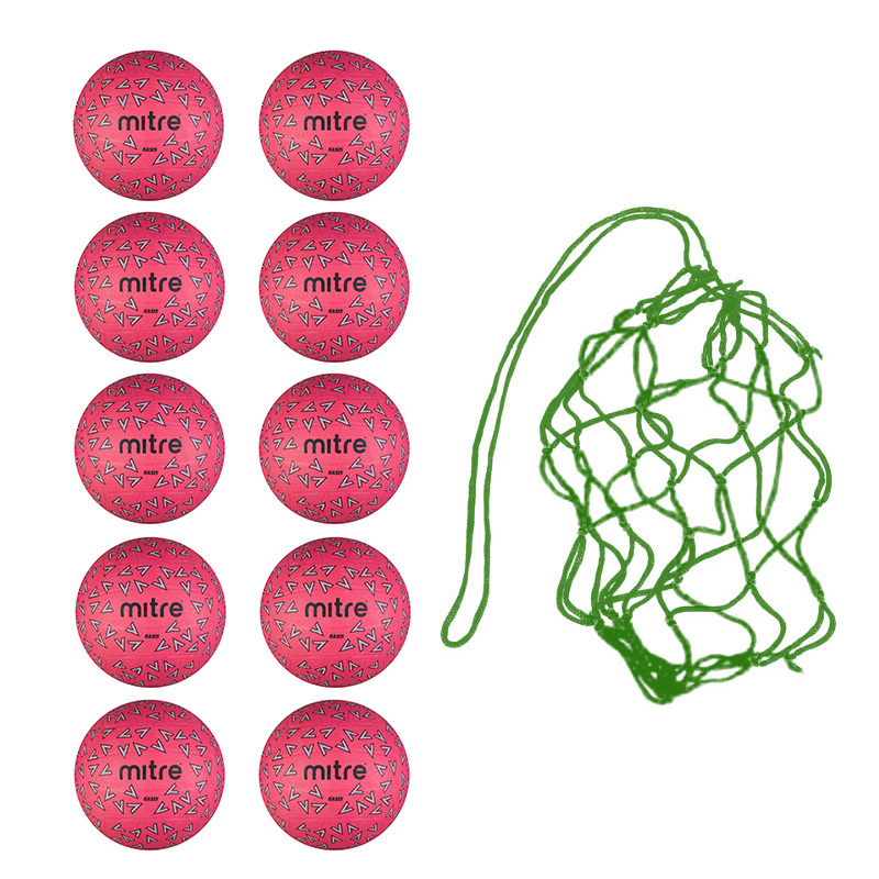 Net of 10 Mitre Oasis Netballs